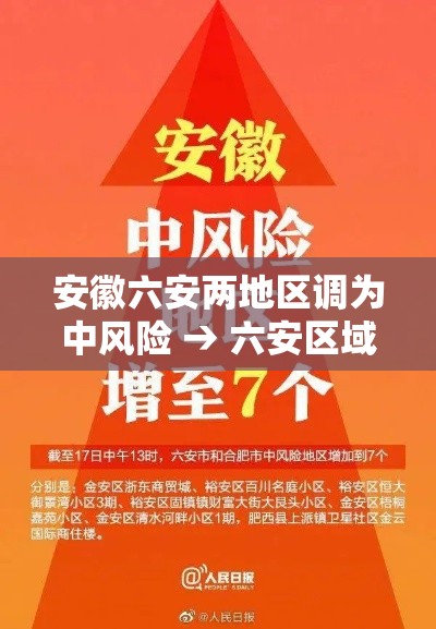 安徽六安两地区调为中风险 → 六安区域分布图