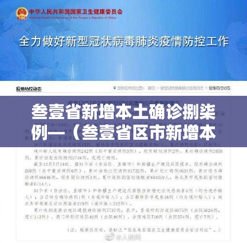 叁壹省新增本土确诊捌柒例—（叁壹省区市新增本土确诊病例9叁例）