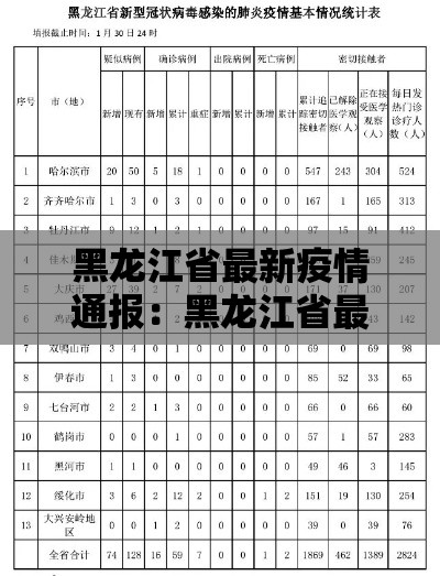黑龙江省最新疫情通报:黑龙江省最新消息今天 黑龙江省最新疫情通报:黑龙江省最新消息今天