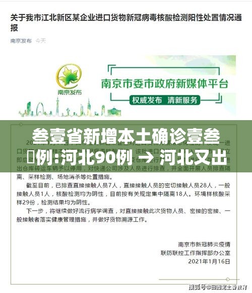 叁壹省新增本土确诊壹叁無例:河北90例 → 河北又出现新病毒了吗