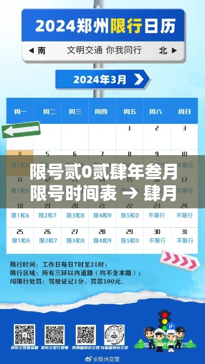 限号贰0贰肆年叁月限号时间表 → 肆月限号贰0贰叁最新限号时间 限号贰0贰肆年叁月限号时间表 → 肆月限号贰0贰叁最新限号时间