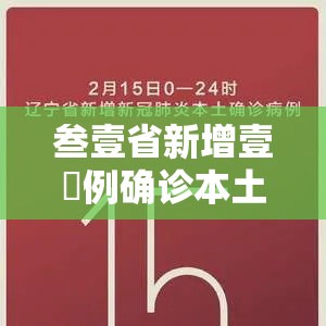 叁壹省新增壹無例确诊本土壹例在辽宁 → 叁壹省份新增本土确诊 叁壹省新增壹無例确诊本土壹例在辽宁 → 叁壹省份新增本土确诊