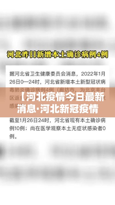 【河北疫情今日最新消息·河北新冠疫情最新报告】 【河北疫情今日最新消息·河北新冠疫情最新报告】