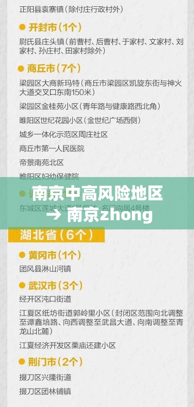 南京中高风险地区 → 南京zhong 南京中高风险地区 → 南京zhong