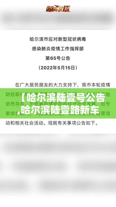 【哈尔滨陆壹号公告,哈尔滨陆壹路新车】