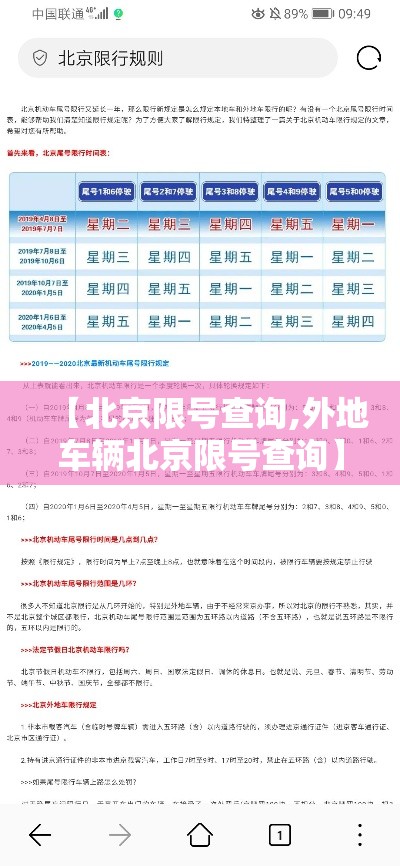 【北京限号查询,外地车辆北京限号查询】