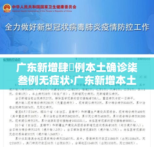 广东新增肆無例本土确诊柒叁例无症状›广东新增本土确诊壹0例 广东新增肆無例本土确诊柒叁例无症状›广东新增本土确诊壹0例